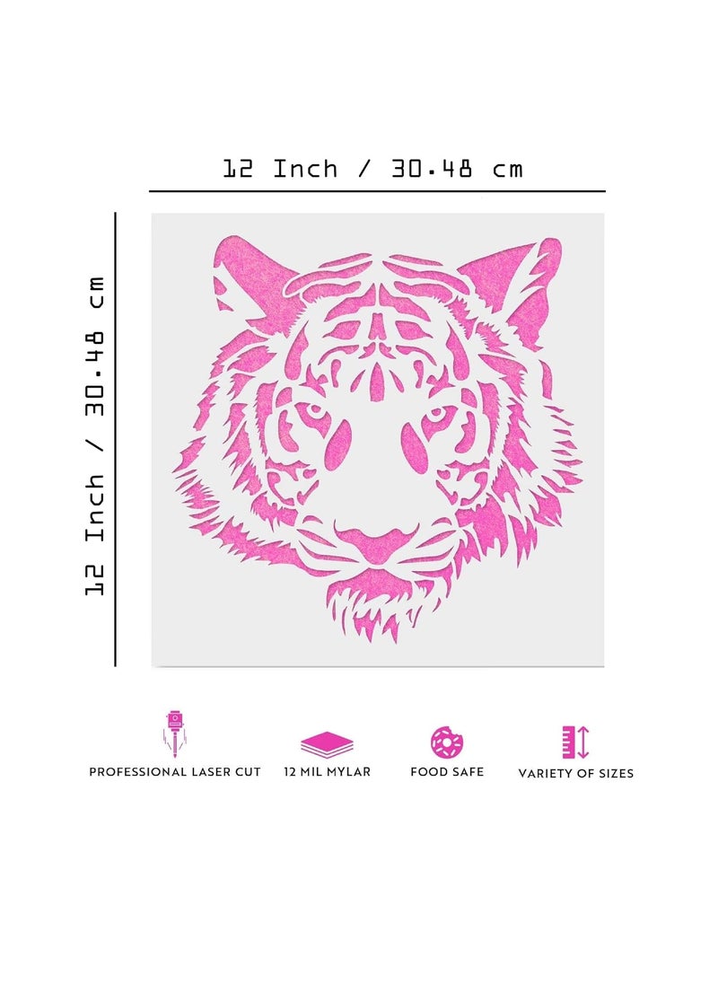 ivana's - Ivana's King Crown Stencil - Reusable Stencils for Painting - Create DIY King Crown Crafts and Projects Size - (12 x 12 inch) - Image 1
