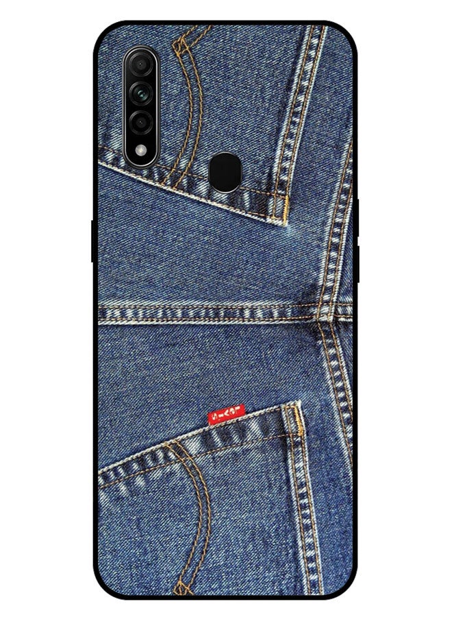 EYE CATCH Printed Protective Case Cover For Oppo A31 -  Jeans with Heart - Image 1