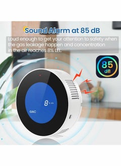 Y&D Natural Gas Detector for Home, Propane Methane Kitchen Camper RVs Garage with Accuracy Digital Display, Alarm Sound, Power Cord - Upgraded LNG LPG Leak  - Image 3