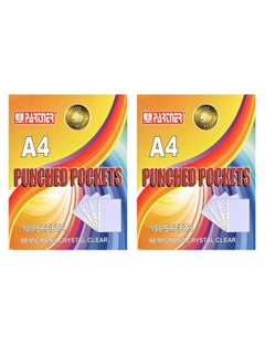 PARTNER 200-Piece A4 Punched Pocket Clear  - Image 1