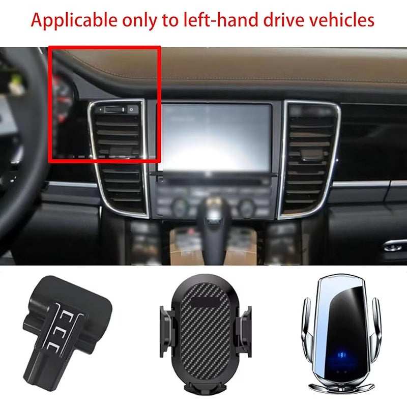Car Phone Holder for Porsche Panamera 2010-2016, LHD Car Phone Holder - Image 2