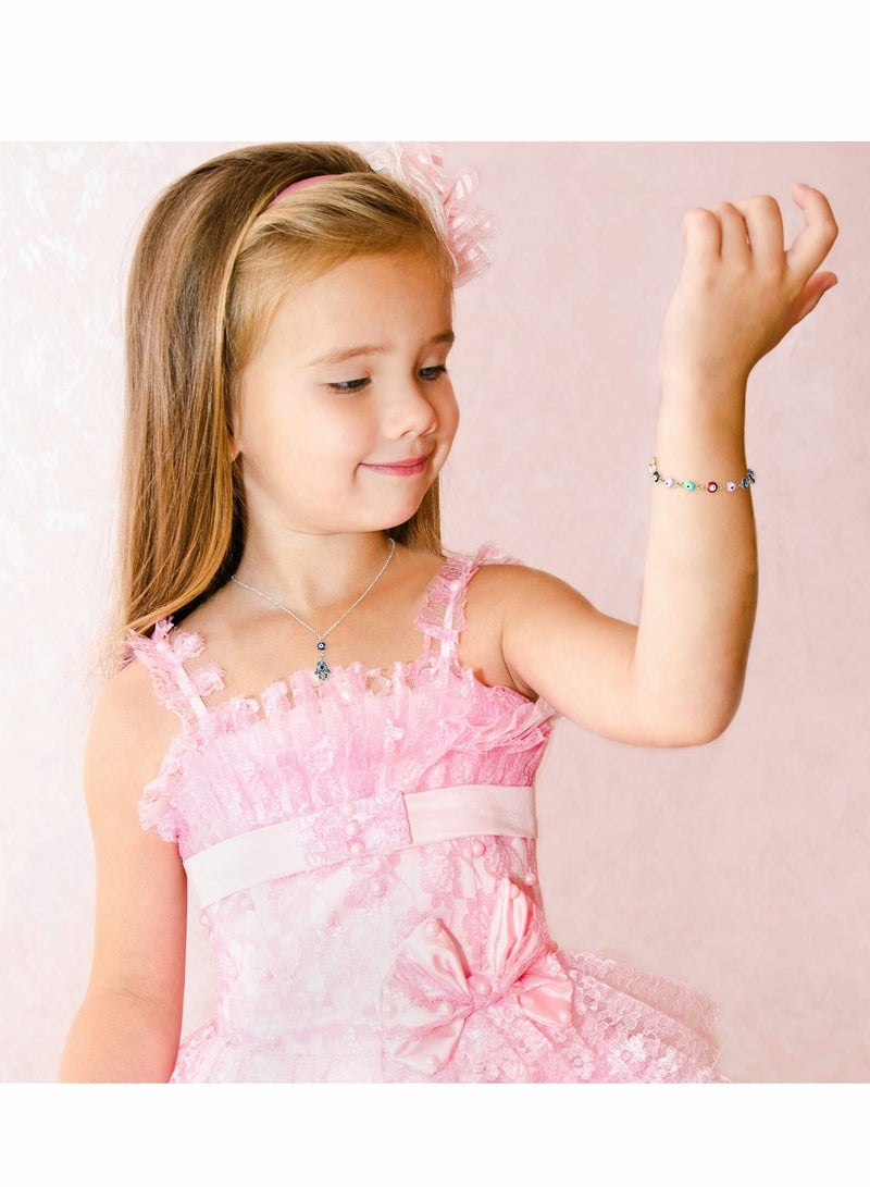 SOLARAE Acrylic Evil Eye Beads for DIY Jewelry, 160pcs Charms and Pendants with Double Hook for Crafting Bracelets and Accessories. Perfect for Creative Projects! - Image 4