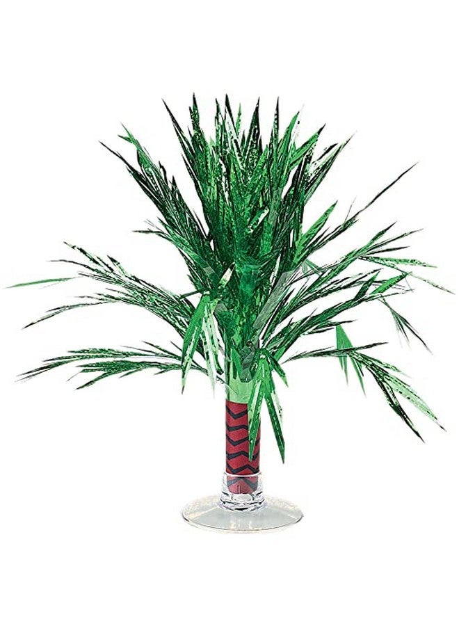 Amscan 677030 Mini Palm Tree Foil Centerpiece Party Decoration One Size Multicolor - Image 1