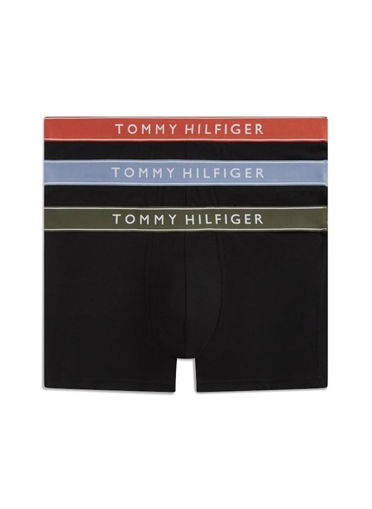 TOMMY HILFIGER 3-Pack Essential Logo Waistband Trunks - Image 1