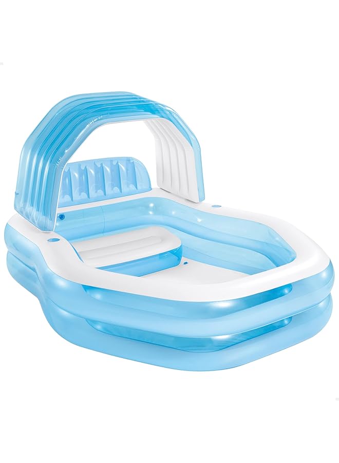 INTEX Swim Center Sun Shade Family Swimming Pool 229 Cm X 191 Cm X 135 Cm Size - Image 1