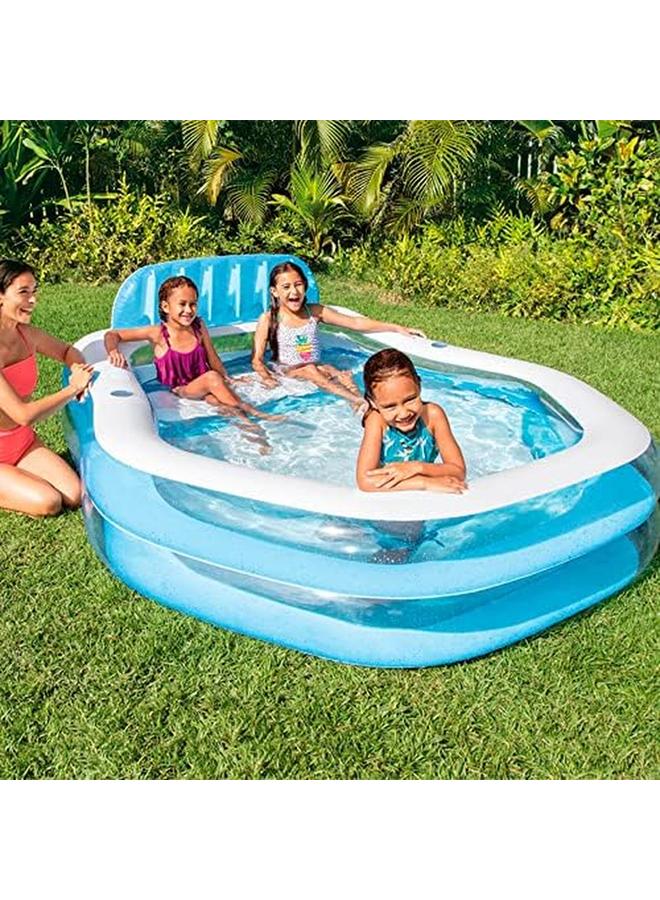 INTEX Swim Center Sun Shade Family Swimming Pool 229 Cm X 191 Cm X 135 Cm Size - Image 2