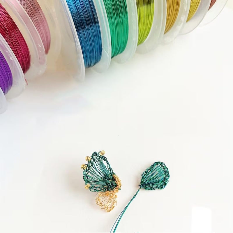 53 Arts 53ARTS 04 mm Colourful Craft Wire Non Tarnish Jewelry Wire Multicolor - Image 2
