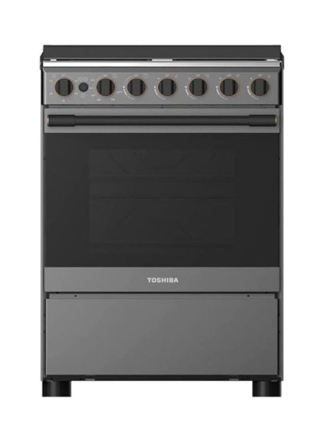 Toshiba 4 Burner Gas Cooking Range, Size (60 X 60) Cm Silver Model 1 Year Full Warranty TBA-248MG4G089KS Black - Image 1