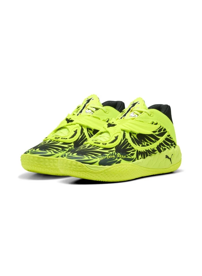 Puma Yellow Alert-PUMA Black MB.05 Voltage Basketball Shoes Unisex for Men | Best Price UAE