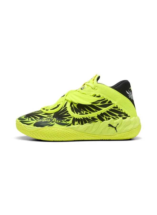 Puma Yellow Alert-PUMA Black MB.05 Voltage Basketball Shoes Unisex for Men | Best Price UAE