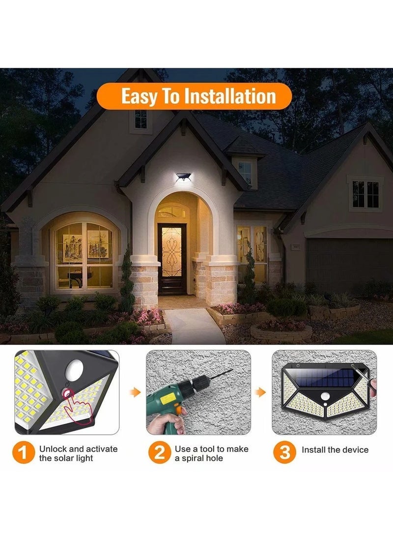 TIGER 8 Packs Solar Outdoor LED  Light with Light Reflector Outdoor Waterproof for Front Door Yard Garage Deck  - Image 2