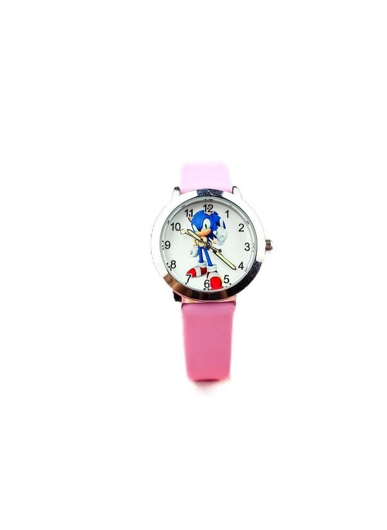 JUNYOUK - Sonic Hedgehog Kids Analog Watch for Girls Boys Waterproof Learning Time Wrist Watch Easy to Read Time Wrist Watches for Kids - Image 1