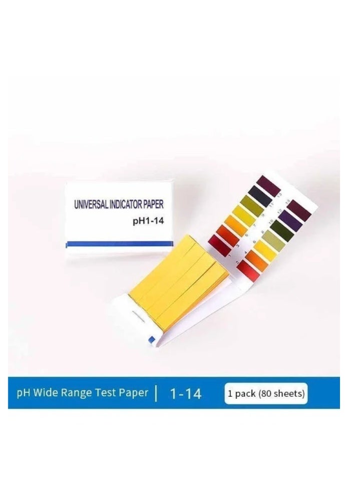 Test Pass 80 Strips Full Range PH Alkaline-Acid Test Paper Yellow One Size - Image 2