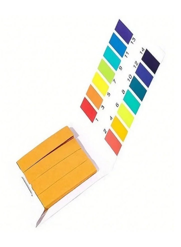 Test Pass 80 Strips Full Range PH Alkaline-Acid Test Paper Yellow One Size - Image 1
