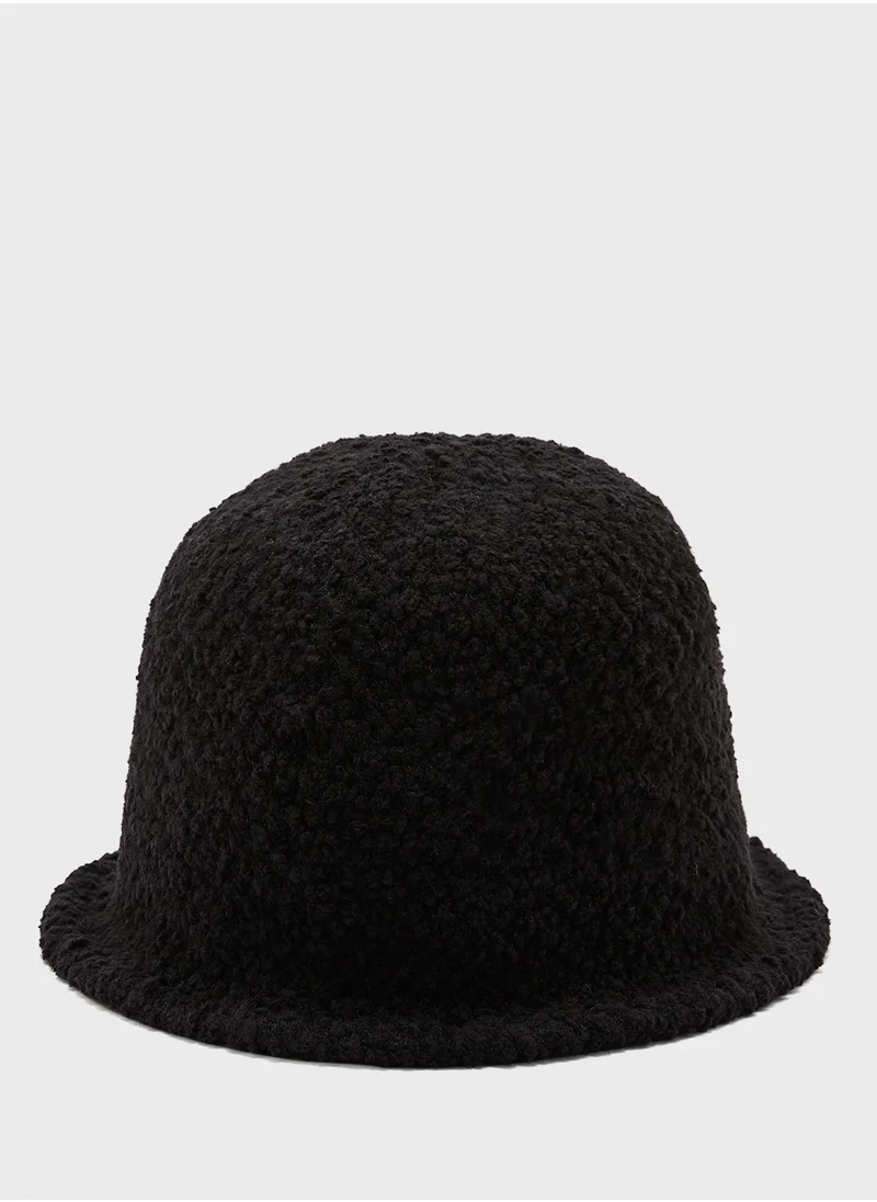 جينجر Fur Bucket Winter Hat