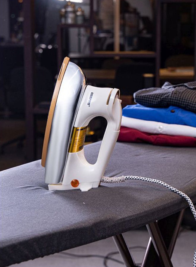 GEEPAS Automatic Dry Iron - Automatic Dry Iron -  Durable Teflon Plated Sole Plate| Auto Shut Off, Temperature Setting Dial 1200 W GDI2771 Cream - Image 5