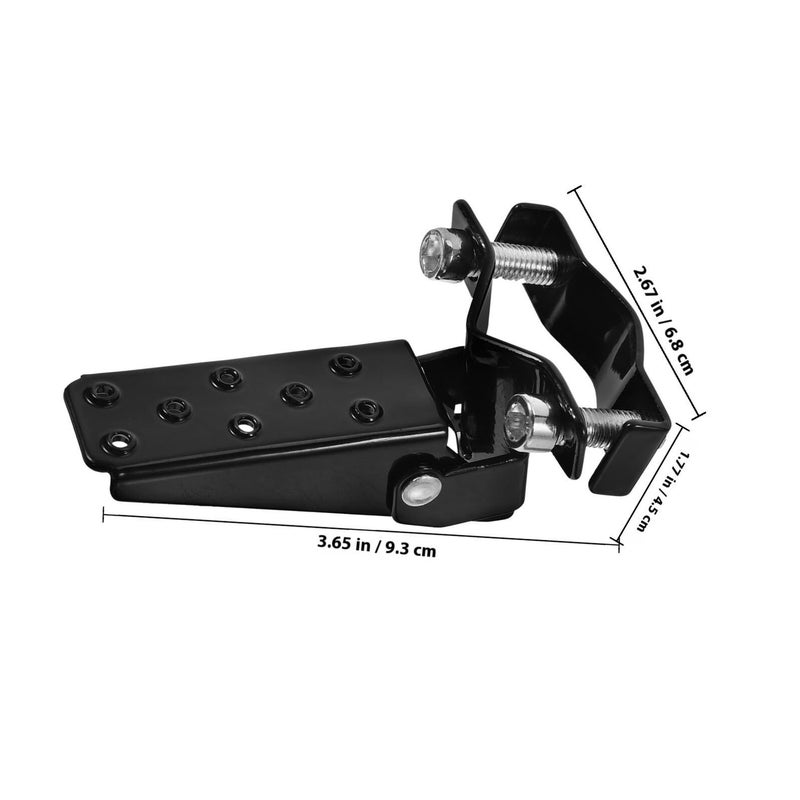 SUPVOX Motorcycle Folding Foot Pegs 2pcs Black Anti Slip Rear Set Pedal Replacement Universal - Image 3