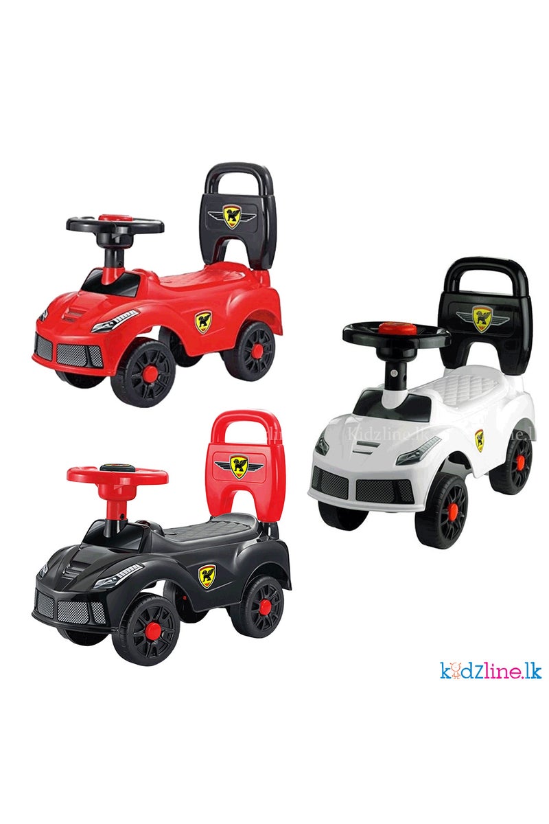 Galaxy Ride-On Car for Kids – Push Car with Steering Wheel & Backrest | Toddler Ride Toy for Indoor & Outdoor Play | Durable Plastic Construction – 49.5×17.5×21.3 cm - Image 4