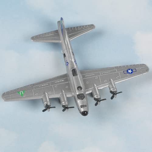 Hot Wings Planes B-17 Flying Fortress Jet (Silver) with Connectible Runway - Image 4