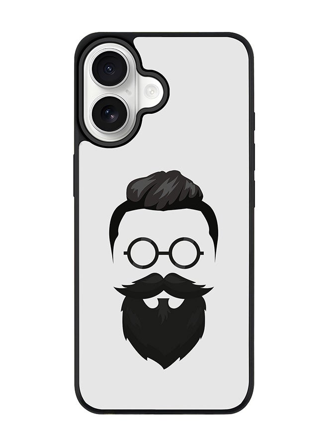 Stylizedd iPhone 17 Case, [Compatible with MagSafe] Slim Magnetic cover Phone Case iPhone 17 -Beard Hipster - Image 1