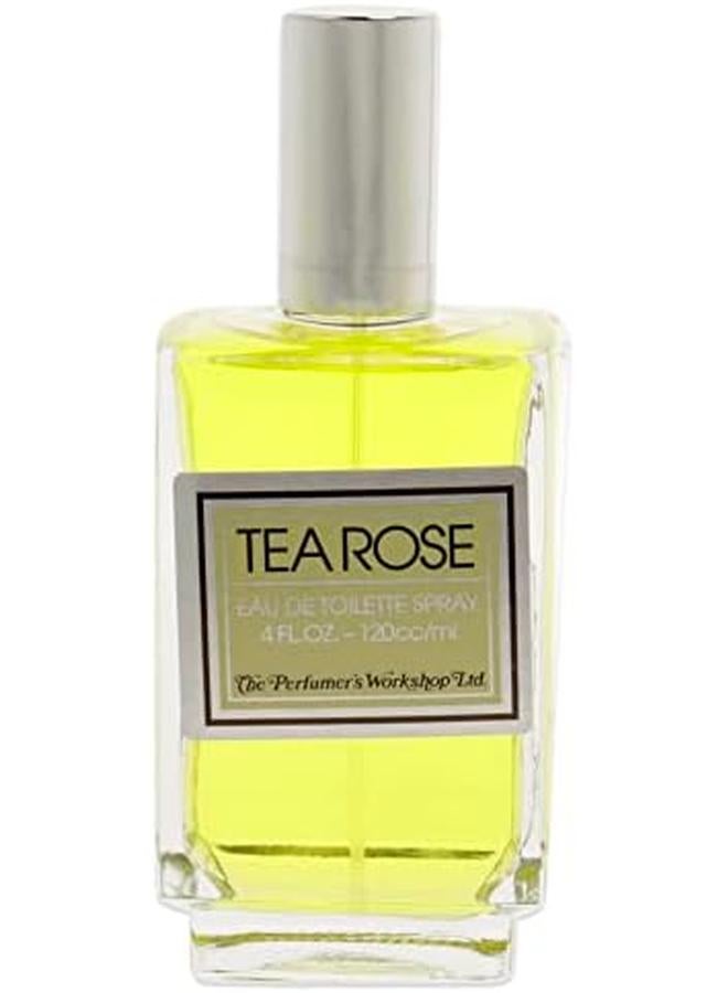 Perfumers Workshop Tea Rose For Women 4 Ounce Eau De Toilette Spray - Image 4