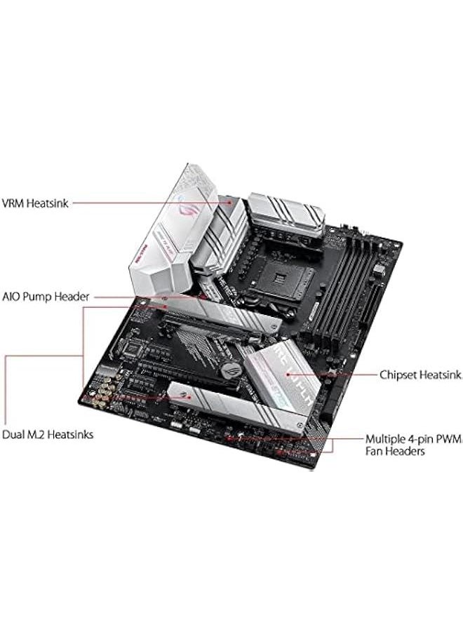 عربست - معالج AMD Ryzen 7 5700X ثماني النواة و 16 خيط مقفل مع لوحة الألعاب ASUS ROG Strix B550-A AMD AM4 Zen 3 Ryzen 5000 ATX Gaming - Image 1