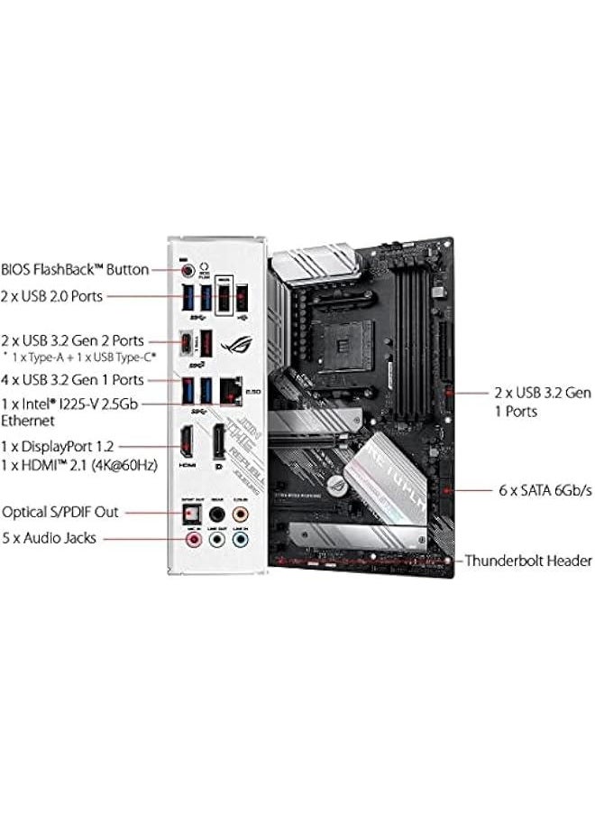 عربست - معالج AMD Ryzen 7 5700X ثماني النواة و 16 خيط مقفل مع لوحة الألعاب ASUS ROG Strix B550-A AMD AM4 Zen 3 Ryzen 5000 ATX Gaming - Image 1