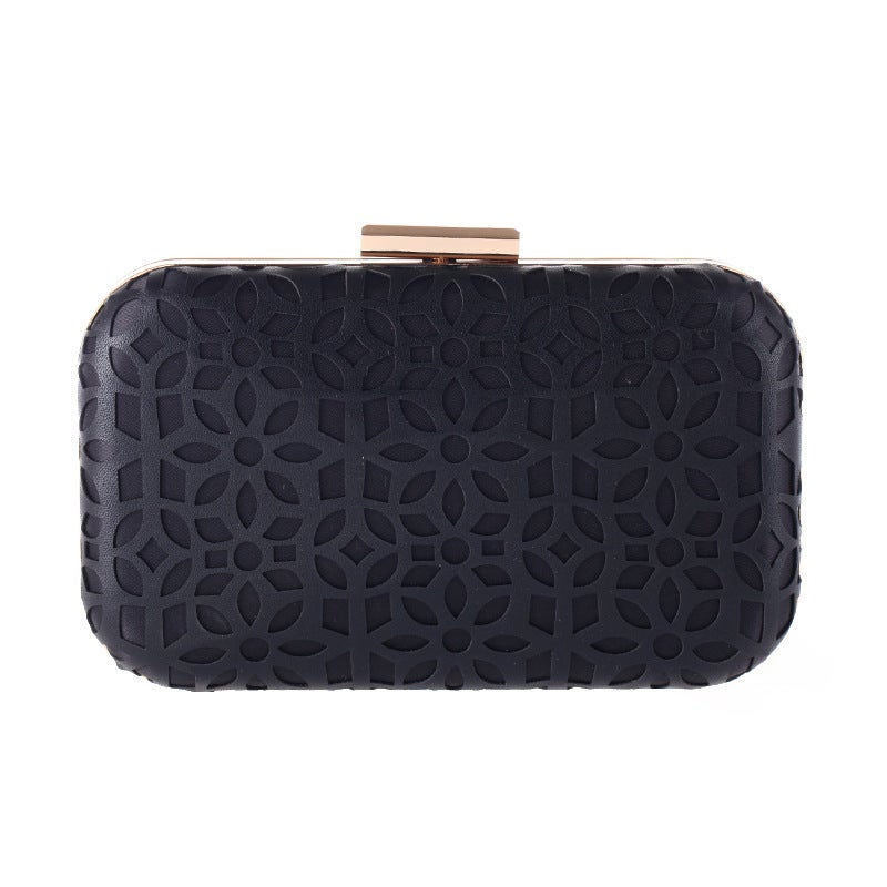 40115 Hollow Pu Dinner Bag Handmade Dinner Clutch Small Square Bag Clutchbag - Image 5