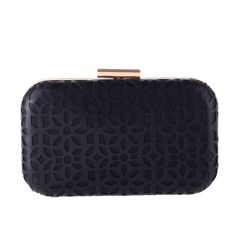 40115 Hollow Pu Dinner Bag Handmade Dinner Clutch Small Square Bag Clutchbag - Image 1