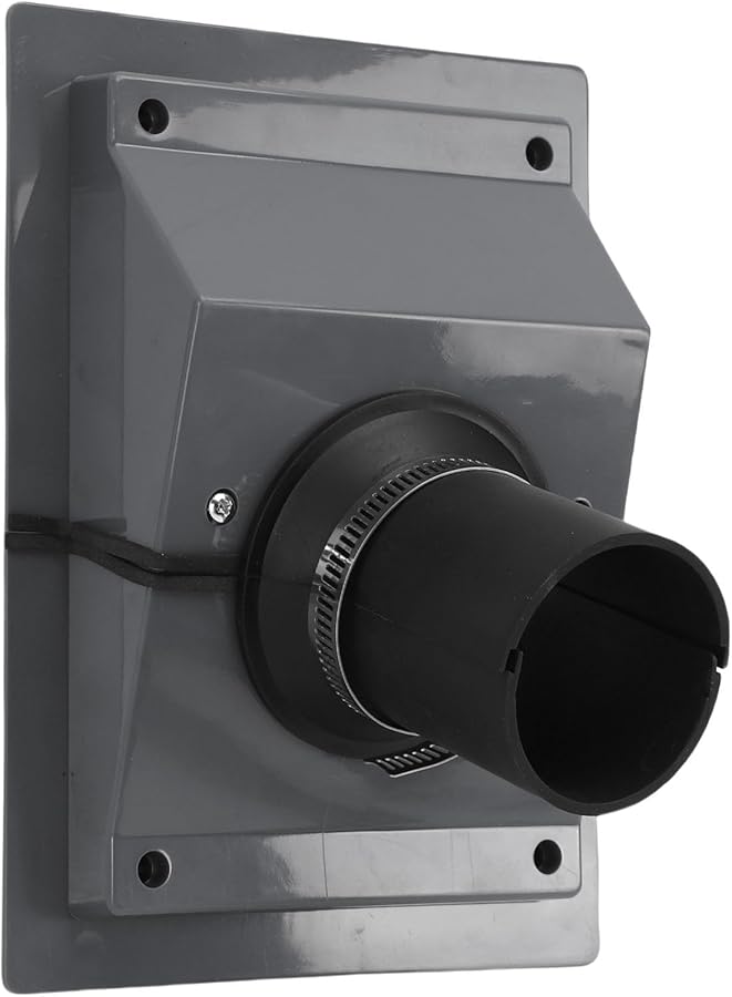 Split AC Conduit Set Wall Cover With Soft Seal Windproof HVAC Grommet Cover Gray 2 Pieces - Image 5