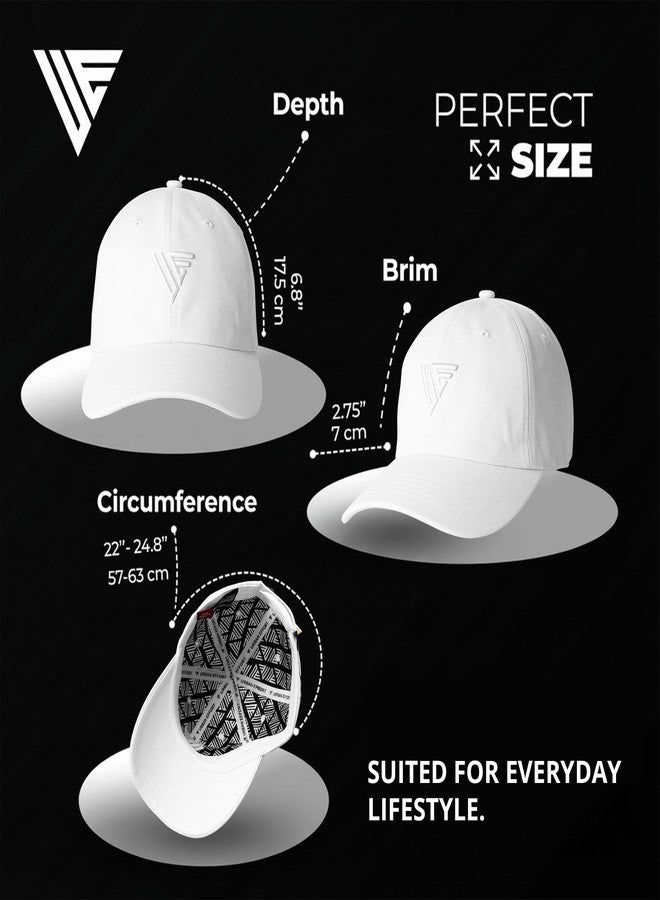 Urban Effort Mesh Back Cap - for Men and Women Baseball Hat 6-Panel Hat - Great Dad Hat Adjustable Buckle for Your Style (White) - Image 2