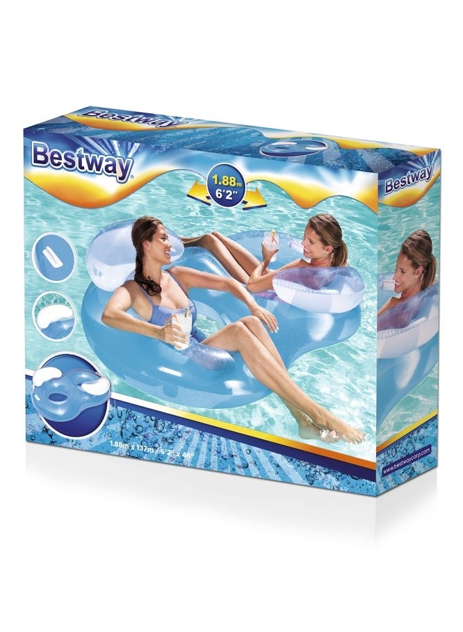 بست واي حلقة مائية تسع لفردين مع مسند 188x117 سم - 43009 - Image 3