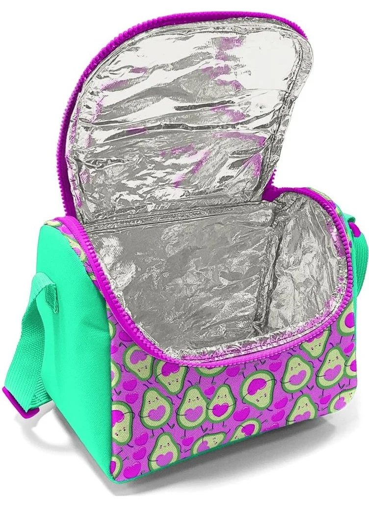 كورال هاي Kids Pink Water Green Avocado Patterned Thermo Lunchbox 11709