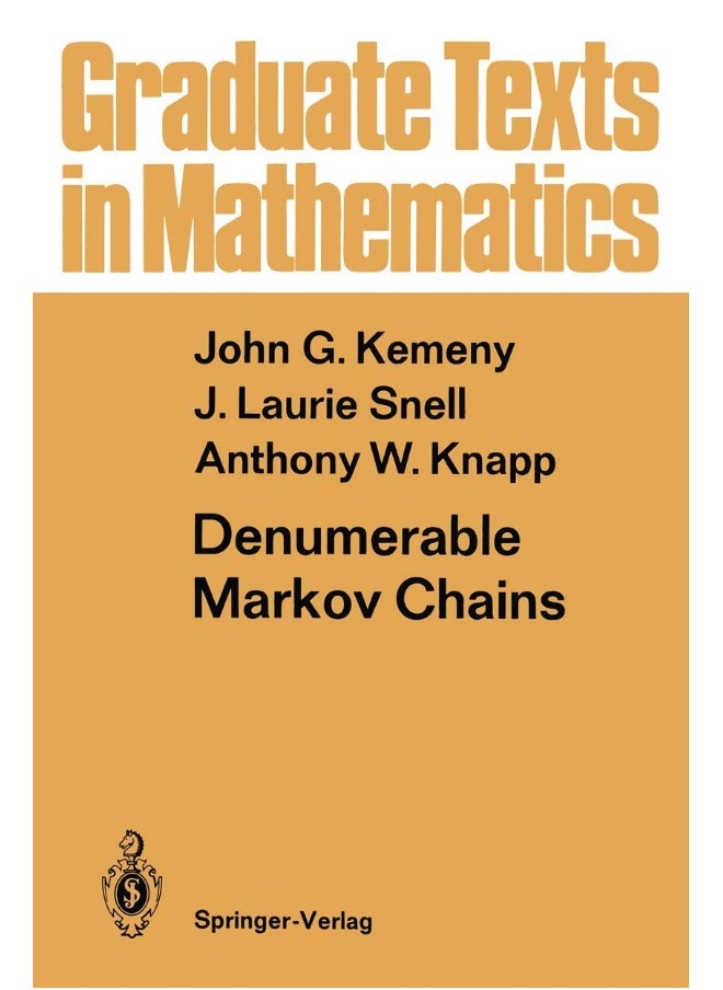 Denumerable Markov Chains: with a chapter of Markov Random Fields by David Griffeath 
