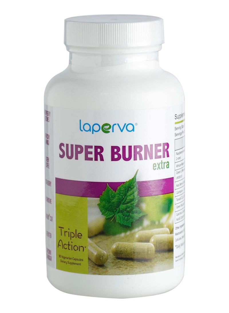 Laperva لابيرفا سوبر برنر إكسترا – حارق دهون طبيعي مع 8 مكونات قوية، 90 كبسولة نباتية