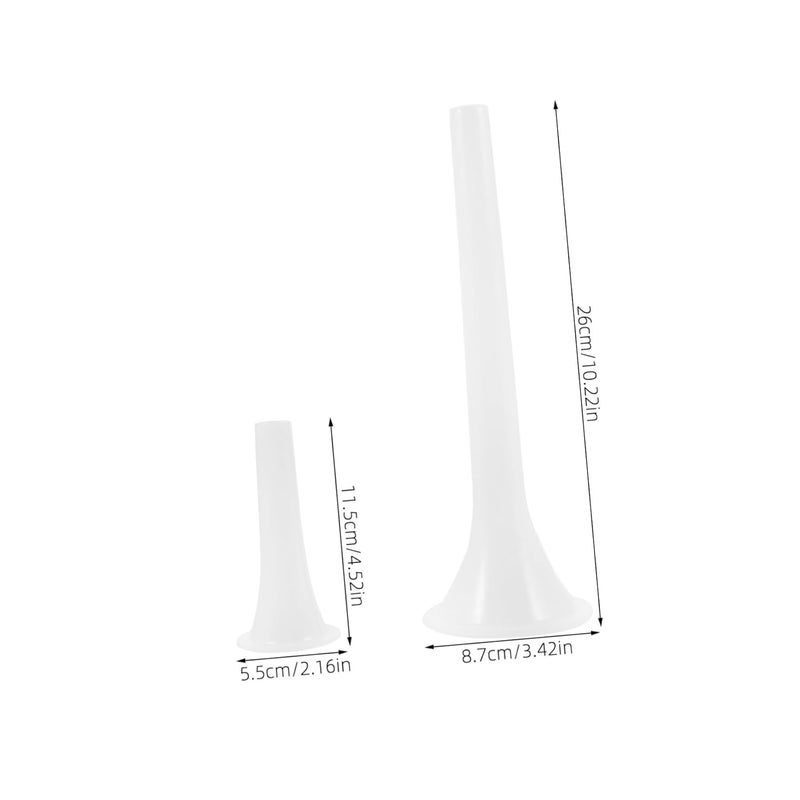 Zerodeko 2pcs Plastic Sausage Stuffer Tubes for Electric Meat Grinder Long Design Easy Home Cooking - Image 2