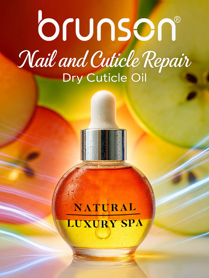 Brunson Nail and Cuticle Repair Oil 30ml Double Layer Hydrating and Nourishing Cuticle Oil with Vitamin E Salon Quality Cuticle Oil for Dry Brittle Nails and Nail Growth Quick Absorbing and Non Greasy - Image 4
