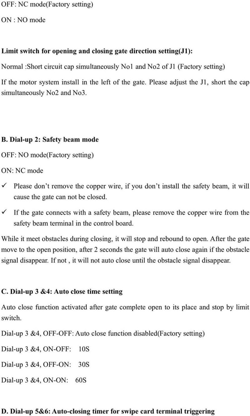 Strong Motor Control Board for Automatic Sliding Gate Featuring Rolling Code Not Theft Overload Protect Resist Intelligent - Image 3
