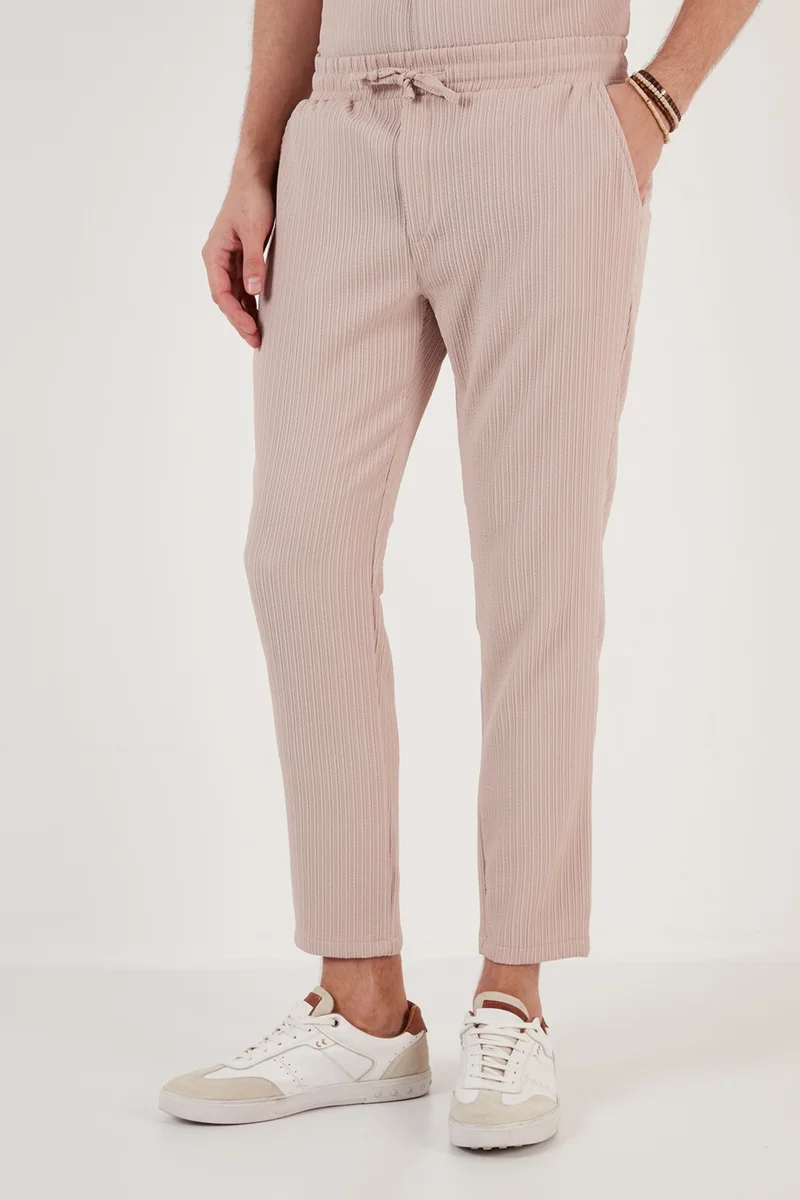 Buratti Waist Tie Pocket Regular Fit Trousers Men's Trousers CF24S617849