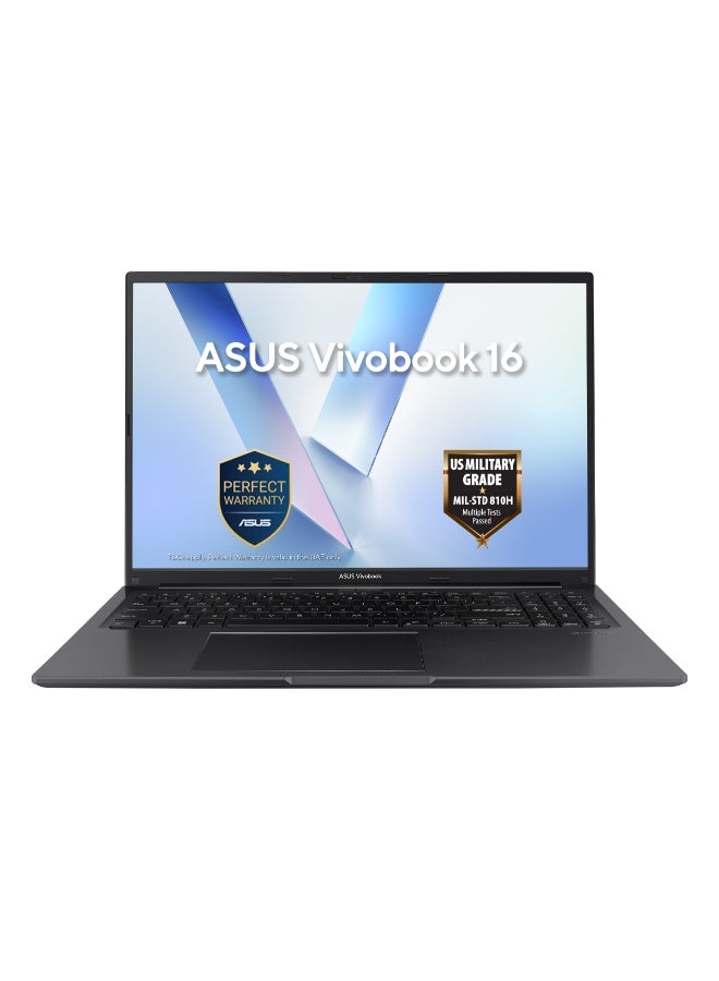 ASUS Vivobook 16 Laptop With 16-Inch Display, Core 9 270H Processor/16GB RAM/1TB SSD/Windows 11 Home Arabic Indie Black