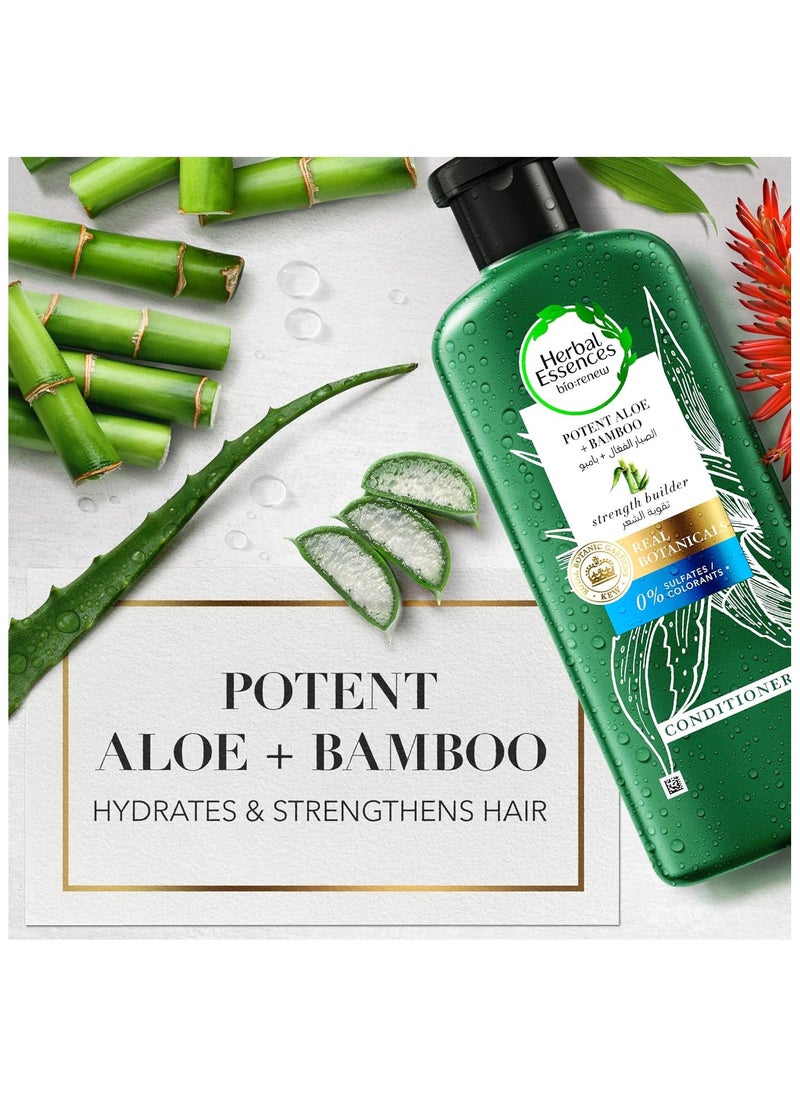 Herbal Essences Sulfate Free Potent Aloe Bamboo Shampoo 400ml and Conditioner 400ml  - Image 2