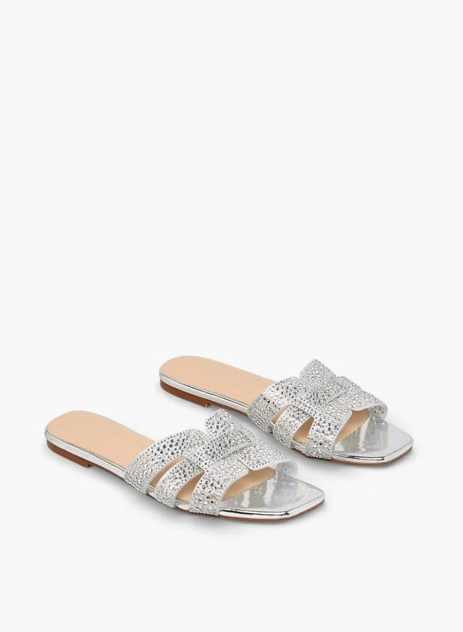 Women Embellished Slide Sandals
