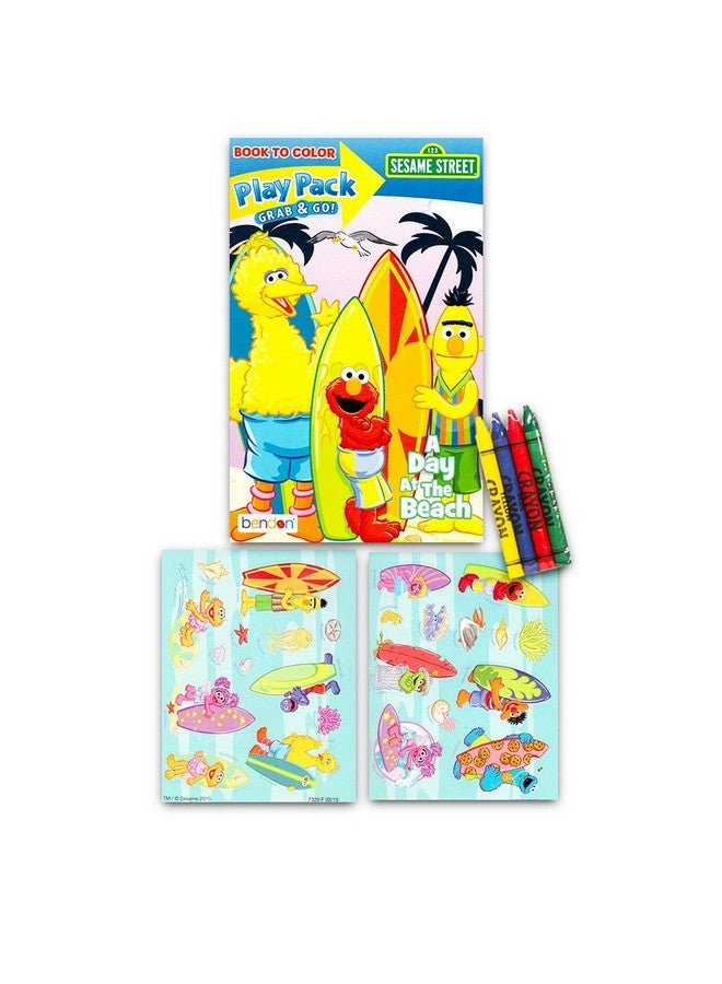 Elmo Sesame Street Paint With Water Super Set for Girls Kids Bundle ~ Deluxe Mess-Free Book with Water Surprise Brush, Mini Coloring Book, and Stickers (Sesame Street Party Supplies) - Image 3