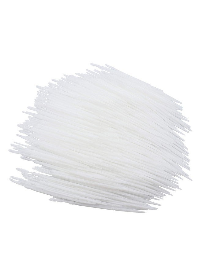 LBY Plastic Toothpicks Home Teeth Cleaning Toolbrush And Flat Rhombus Doubleended Toothpickinterdental Toothpicks 2 Way Toothpickplastic White(Pack Of 500) - Image 3