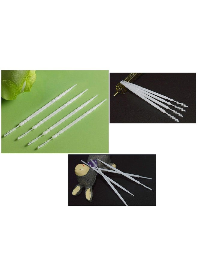 LBY Plastic Toothpicks Home Teeth Cleaning Toolbrush And Flat Rhombus Doubleended Toothpickinterdental Toothpicks 2 Way Toothpickplastic White(Pack Of 500) - Image 2