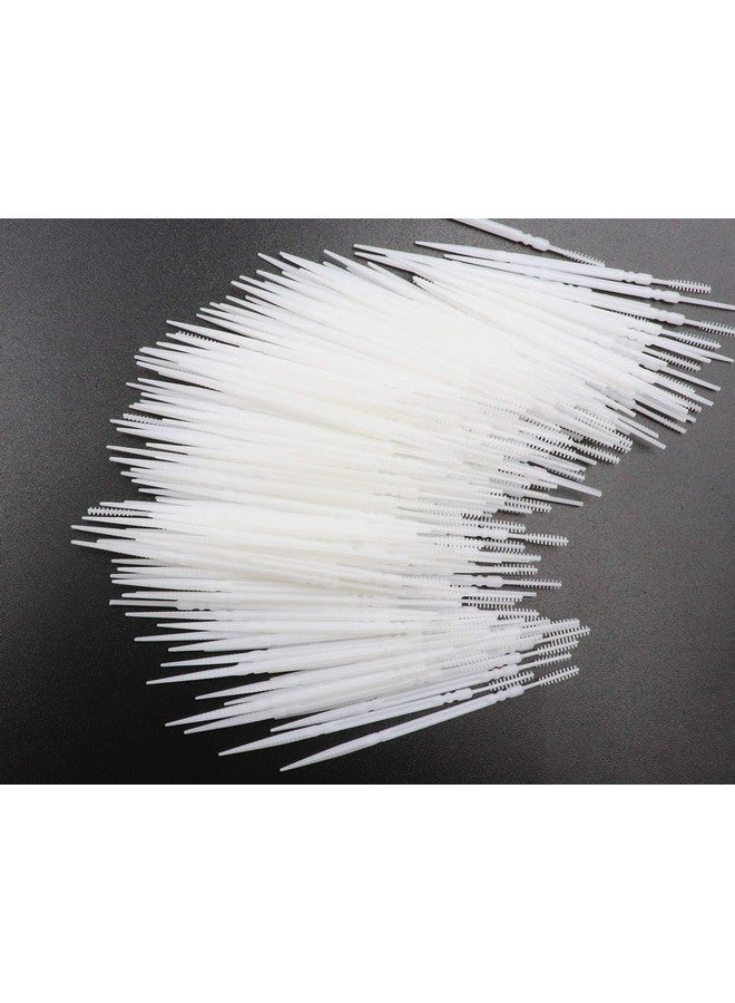 LBY Plastic Toothpicks Home Teeth Cleaning Toolbrush And Flat Rhombus Doubleended Toothpickinterdental Toothpicks 2 Way Toothpickplastic White(Pack Of 500) - Image 5