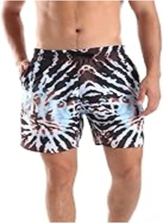 WHITE RABBIT - White Rabbit Men Self Pattern Double Pockets Swim Short - Image 1
