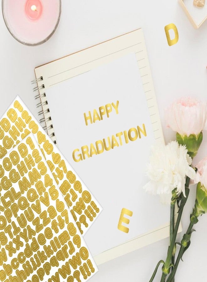 starboling Letter Stickers,1/2 inch 10 Sheets Gold Alphabet Sticker,Self Adhesive Vinyl Letter Stickers Mailbox Numbers,Self Adhesive Letters Stickers for Bulletin Boards Classroom Home Decor - Image 5