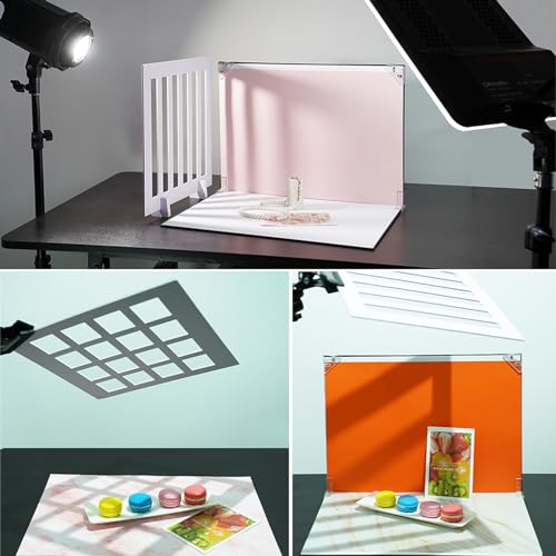 Yoocheese Product Photography Photo Props: Food Jewelry Make-up and Small Product Flat Lay Photoshoot Backdrops - 2pcs Light and Shadow Boards for Table Top Product Phogography(12x11.5inch) - Image 4