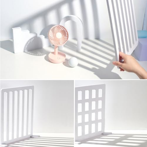 Yoocheese Product Photography Photo Props: Food Jewelry Make-up and Small Product Flat Lay Photoshoot Backdrops - 2pcs Light and Shadow Boards for Table Top Product Phogography(12x11.5inch) - Image 2